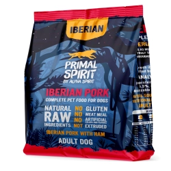 Karma sucho miękka dla psa Primal Spirit Iberian Pork 70% Mięsa 1 kg Bez Kurczaka