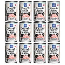 WAFI Karma dla kota Kawałkiw Sosie MIX 12 x 415g