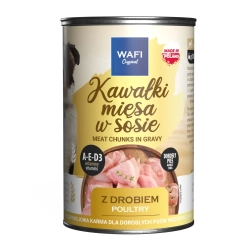 WAFI Karma dla psa Kawałkiw Sosie drób