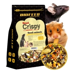 Karma Pokarm dla małych gryzoni chomika myszy szczura Royal Crispy 2 kg