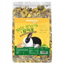 Nasz Gryzoń i Królik uniwersalna karma dla królików i gryzoni 1 kg Biofeed