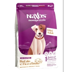 Karma dla psa NAXOS ADULT MINI dla małych ras Bawół 29% Mięsa 2 kg