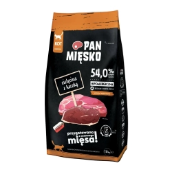 Karma dla kota Pan Mięsko Cielęcina z Kaczką 1,6 kg M