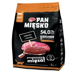 Karma dla kota Pan Mięsko Cielęcina z Kaczką 1,6 kg M
