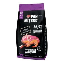 Karma dla kota Pan Mięsko Cielęcina z krewetkami 1,6 kg S