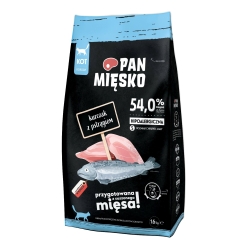 Karma dla kota Pan Mięsko Kurczak z Pstrągiem 1,6 kg S