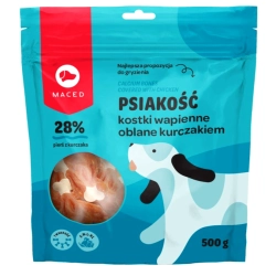 Przysmak Maced pałka z kurczaka kostki z wapniem oblane kurczakiem