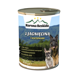 Karma dla psa Korona Beskidu z jagnięciną 400g