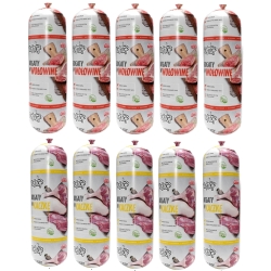 Baton karma dla psa TUF TUF 70% mięsa 10 x 900g MIX SMAKÓW