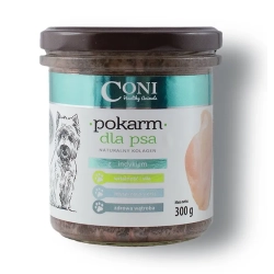karma dla psa CONI z indykiem 72% mięsa 300g bez zbóż