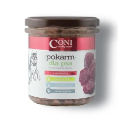 karma dla psa CONI z wołowiną 72% mięsa 300g bez zbóż