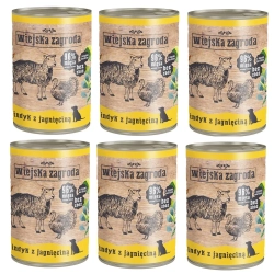 Wiejska Zagroda Indyk z jagnięciną 6 x 400g