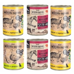 Wiejska Zagroda zestaw 6 x 400g Mix Smaków