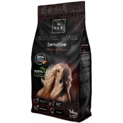 Karma dla psa REX NATURAL RANGE psy aktywne wrażliwe z łososiem 14 kg
