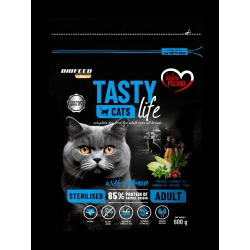 Karma dla kotów Tasty Cats Life STERILISED z łososiem 600 g