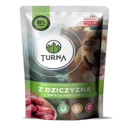 Mokra karma dla psa Turna z Dziczyzną 500g Saszetkaka